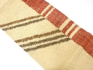 羅幾何学模様織出し名古屋帯